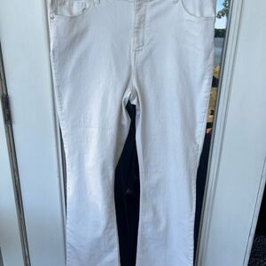 DG2 by Diane Gilman Women's High Rise Jeans - White